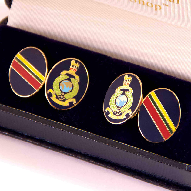 Royal Marines Gilt Enamel Cufflinks – The Regimental Shop