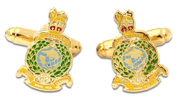 Royal Marines Cufflinks Cufflinks, T-bar The Regimental Shop Gold/Green/Blue one size fits all 
