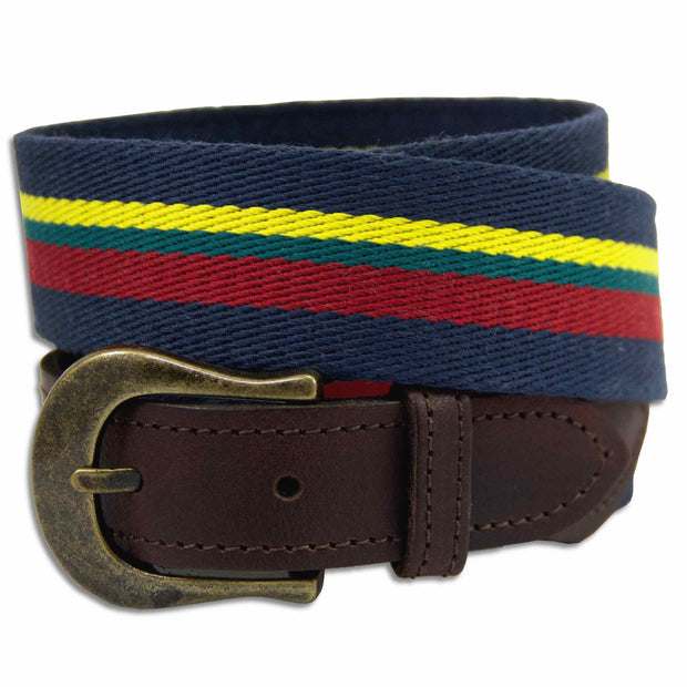 Royal Marines Webbing Belt Webbing Belt The Regimental Shop S (30-32") Blue/Red/Green/Yellow 