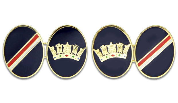 Royal Navy Cufflinks Cufflinks, Gilt Enamel The Regimental Shop Navy/Red/White/Gold one size fits all 