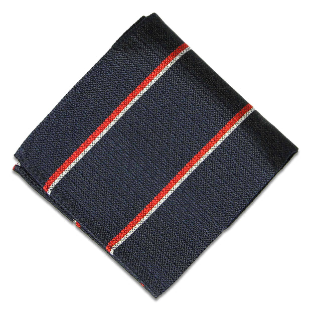 Royal Navy Silk Non Crease Pocket Square Pocket Square The Regimental Shop Navy/Red/White one size fits all 