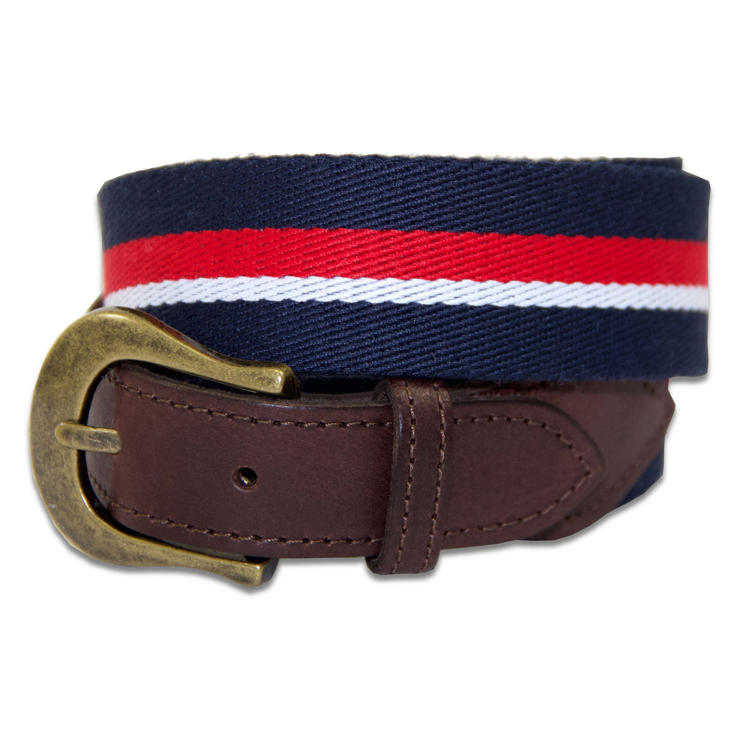 CTM Big & Tall Adjustable Cotton Belt – Navy, 1.25 Inch Wide, Brass Military Buckle, Up To 60 Inches - View #10