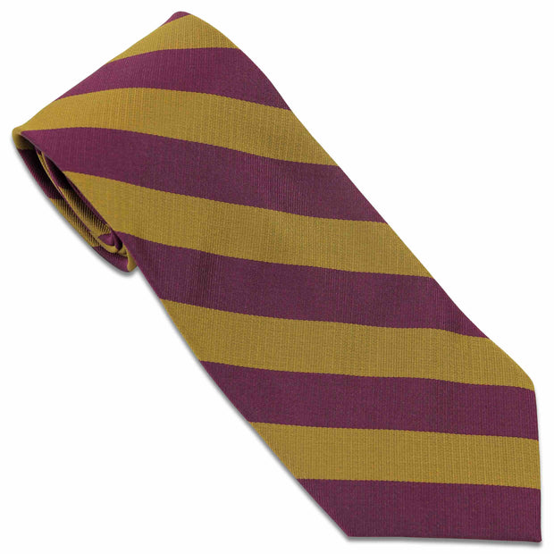 Royal Northumberland Fusiliers Tie (Polyester) Tie, Polyester The Regimental Shop Purple/Gold one size fits all 