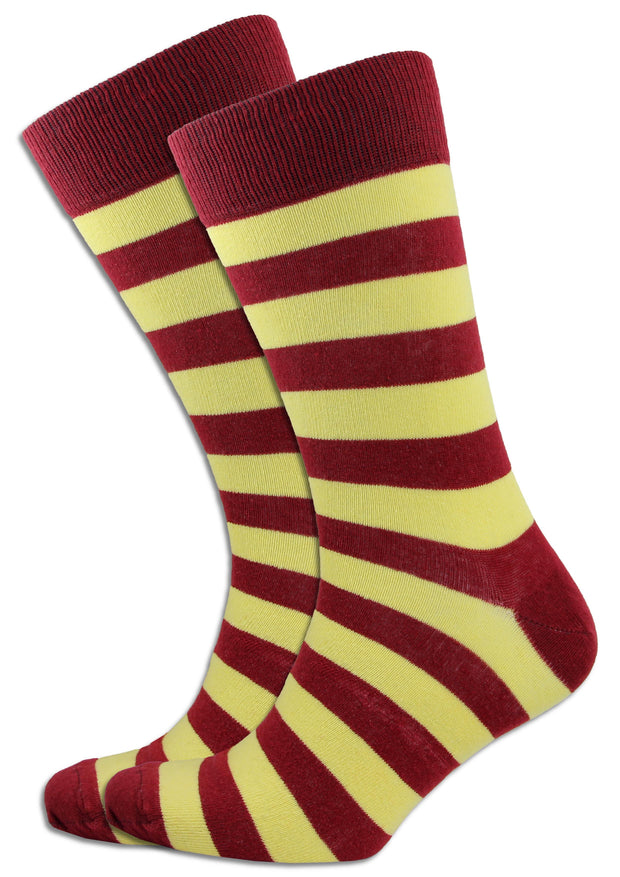 Royal Regiment of Fusiliers Socks Socks The Regimental Shop Maroon/Gold One size fits all 