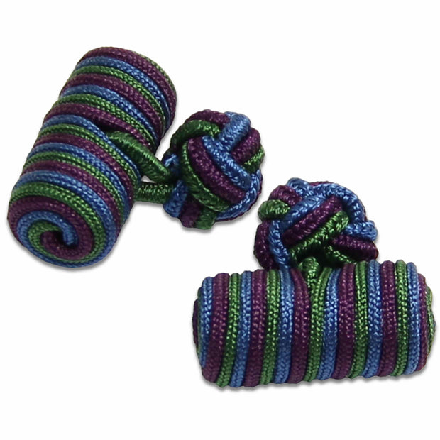 Royal Regiment of Scotland Barrel Cufflinks Cufflinks, Barrel The Regimental Shop Purple/Green/Blue one size fits all 