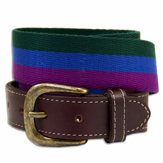 Royal Regiment of Scotland Webbing Belt Webbing Belt The Regimental Shop S (30-32") Green/Blue/Purple 