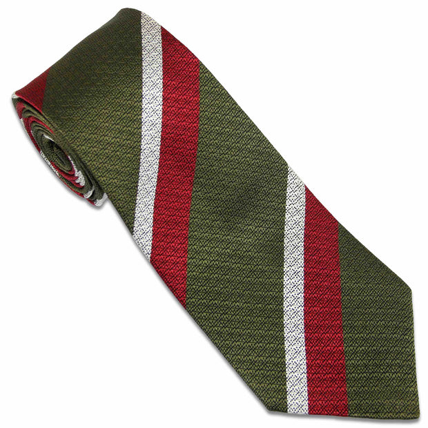 Royal Regiment of Wales Tie (Silk Non Crease) Tie, Silk Non Crease The Regimental Shop Green/White/Red one size fits all 