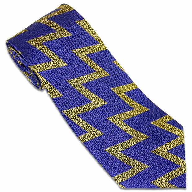 Royal Scots Dragoon Guards Vandyke Tie (Silk Non Crease) Tie, Silk Non Crease The Regimental Shop Blue/Yellow one size fits all 
