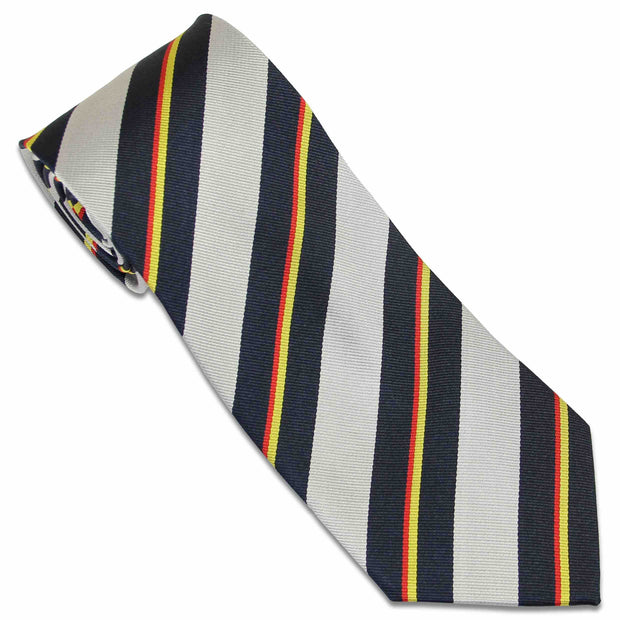 Royal Scots Greys Tie (Silk) Tie, Silk, Woven The Regimental Shop Silver/Dark Blue/Red/Yellow one size fits all 