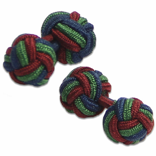 Royal Scots Knot Cufflinks Cufflinks, Knot The Regimental Shop Maroon/Blue/Green one size fits all 