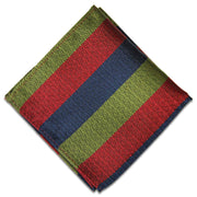 Royal Scots Silk Non Crease Pocket Square Pocket Square The Regimental Shop Green/Red/Blue one size fits all 