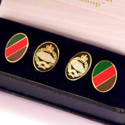 Royal Tank Regiment Cufflinks Cufflinks, Gilt Enamel The Regimental Shop   