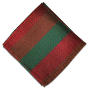 Royal Tank Regiment Silk Non Crease Pocket Square Pocket Square The Regimental Shop Brown/Red/Green one size fits all 