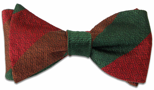 Royal Tank Regiment Silk Non Crease (Self Tie) Bow Tie Bowtie, Silk The Regimental Shop Red/Green/Brown one size fits all 