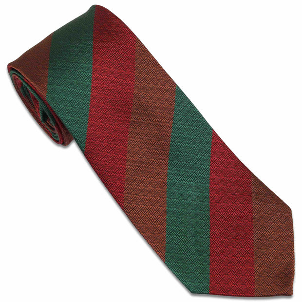 Royal Tank Regiment Tie (Silk Non Crease) Tie, Silk Non Crease The Regimental Shop Brown/Green/Red one size fits all 