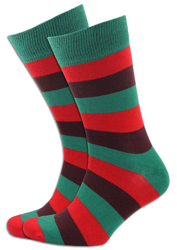 Royal Tank Regiment  Regimental Socks Socks The Regimental Shop Green/Red/Brown One size fits all 