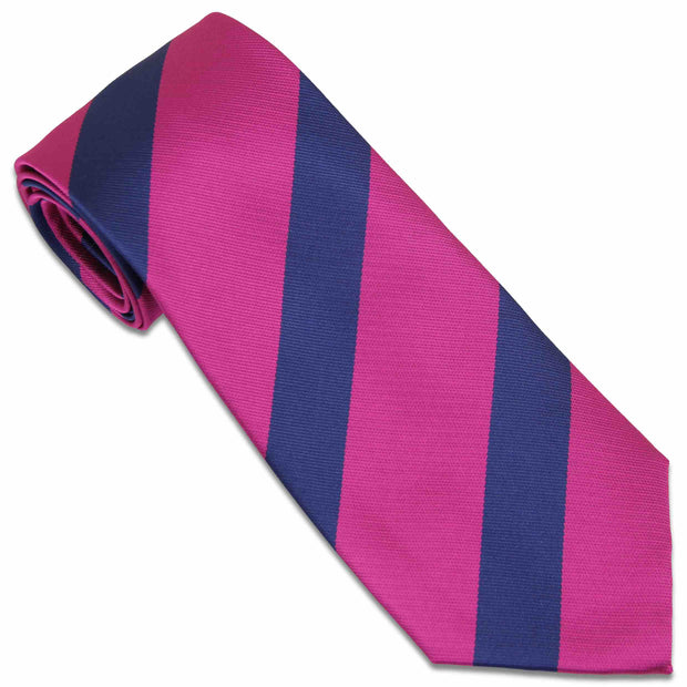 Royal Welch Fusiliers Tie (Polyester) Tie, Polyester The Regimental Shop Pink/Blue one size fits all 