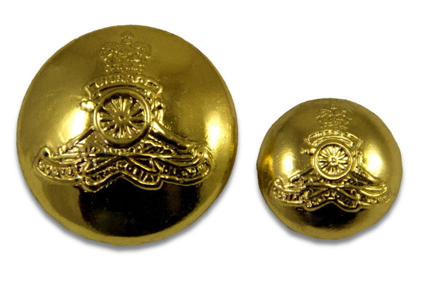 Royal Artillery Blazer Button Buttons, Blazer The Regimental Shop Small - 16mm (26-ligne) Gold 