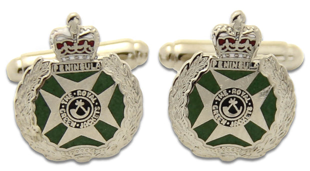 Royal Green Jackets Cufflinks Cufflinks, T-bar The Regimental Shop Silver/Green one size fits all 