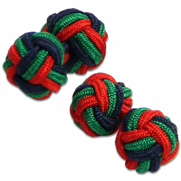 Royal Irish Regiment Knot Cufflinks Cufflinks, Knot The Regimental Shop Dark Blue/Green/Red one size fits all 
