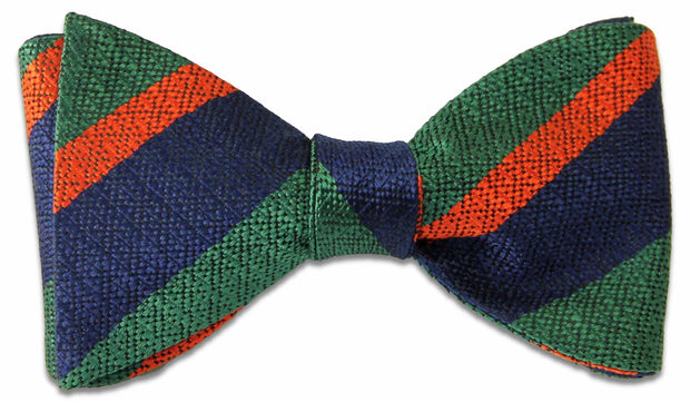 Royal Irish Regiment Silk Non Crease (Self Tie) Bow Tie Bowtie, Silk The Regimental Shop Green/Blue/Red one size fits all 