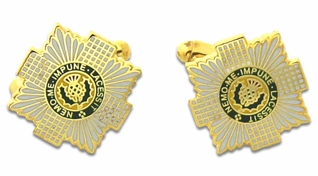 Scots Guards Cufflinks Cufflinks, T-bar The Regimental Shop Gold/White/Green one size fits all 