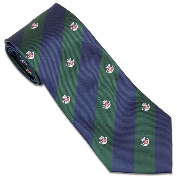 Somerset and Cornwall Light Infantry Tie (Polyester) Tie, Polyester The Regimental Shop Blue/Green/White/Red one size fits all 