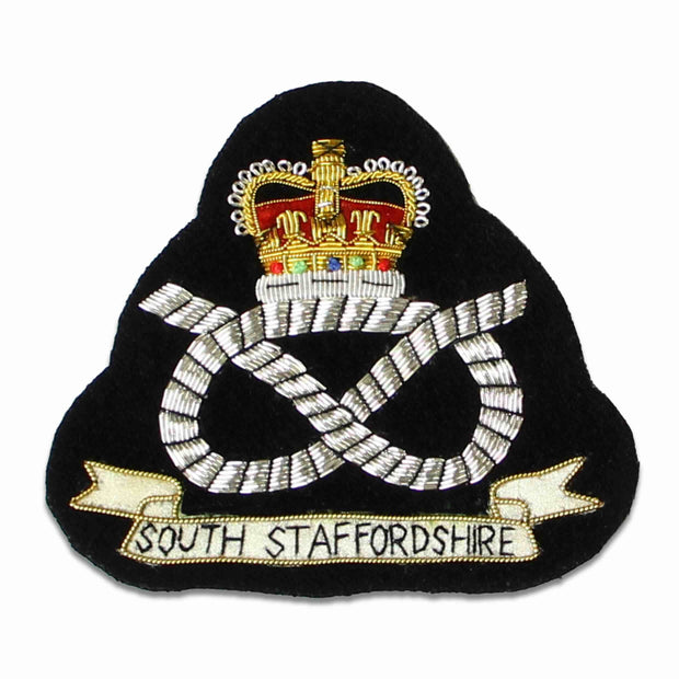 South Staffordshire Regiment Blazer Badge Blazer badge The Regimental Shop Black/Silver One size fits all 