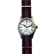 "Special Ops" Military Watch with a Black and Purple Strap Special Ops Watch The Regimental Shop   