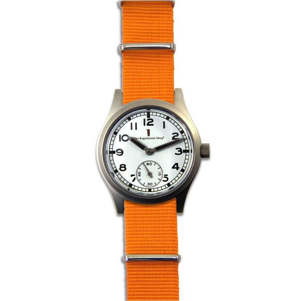 "Special Ops" Military Watch with an Orange Strap Special Ops Watch The Regimental Shop   