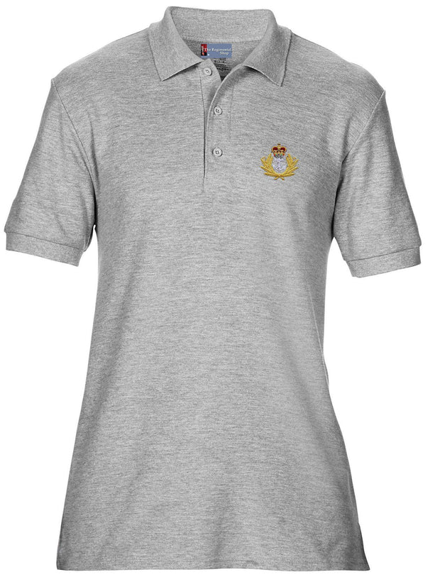 Royal Navy Polo Shirt (Cap Badge) Clothing - Polo Shirt The Regimental Shop 36" (S) Sport Grey 