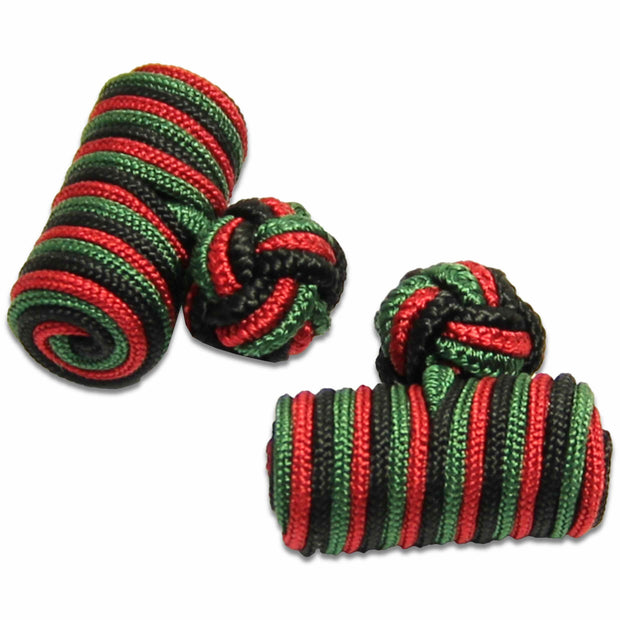 The Rifles Barrel Cufflinks Cufflinks, Barrel The Regimental Shop Green/Red/Black one size fits all 