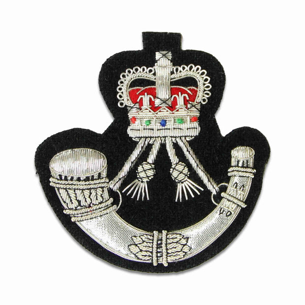 The Rifles Blazer Badge (Black Backing) Blazer badge The Regimental Shop Black/Silver One size fits all 