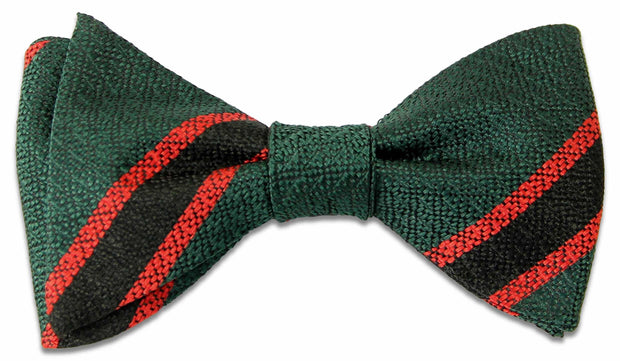 The Rifles Silk Non Crease (Self Tie) Bow Tie Bowtie, Silk The Regimental Shop Green/Black/Red one size fits all 