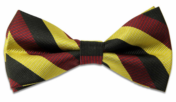 The Royal Hussars (PWO) Silk (Pretied) Bow Tie Bowtie, Silk The Regimental Shop Maroon/Black/Yellow one size fits all 