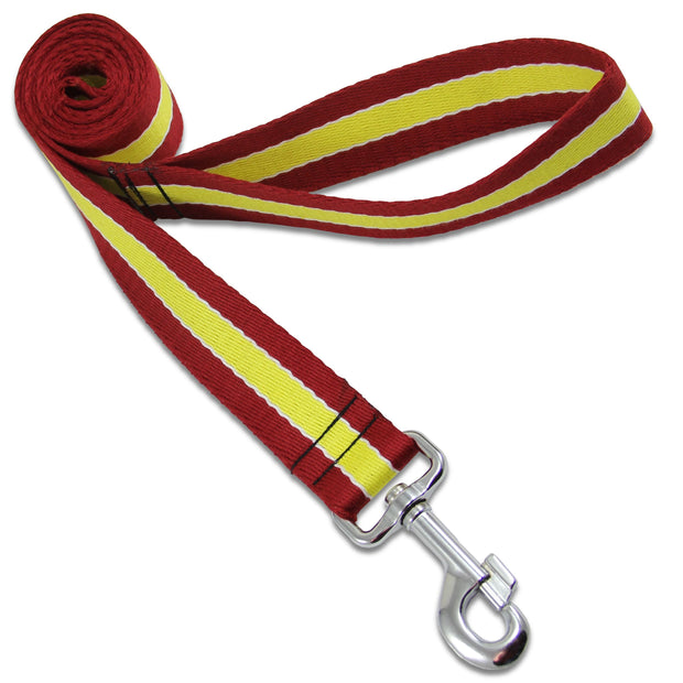 The Royal Lancers Wide Dog Lead Webbing Dog Lead The Regimental Shop Red/Yellow/White One size - 150cm 