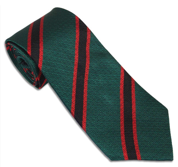 The Rifles Tie (Silk Non Crease) Tie, Silk Non Crease The Regimental Shop Green/Black/Red one size fits all 