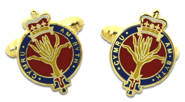 Welsh Guards Cufflinks Cufflinks, T-bar The Regimental Shop Gold/Red/Blue one size fits all 