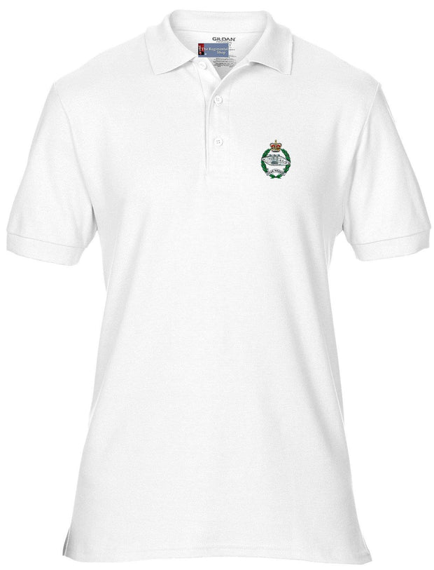 Royal Tank Regiment Polo Shirt Clothing - Polo Shirt The Regimental Shop 36" (S) White 