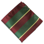 Worcester and Sherwood Foresters Regiment Silk Pocket Square Pocket Square The Regimental Shop Auburn/Green/Buff one size fits all 