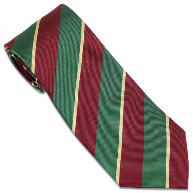 Worcestershire & Sherwood Foresters Tie (Silk) Tie, Silk, Woven The Regimental Shop Green/Auburn/Gold one size fits all 
