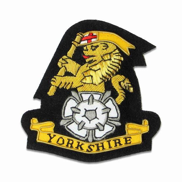 The Royal Yorkshire Regiment White Rose Blazer Badge Blazer badge The Regimental Shop Black/Gold/White One size fits all 