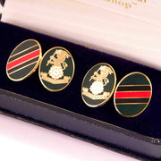 The Royal Yorkshire Regiment Cufflinks Cufflinks, Gilt Enamel The Regimental Shop   