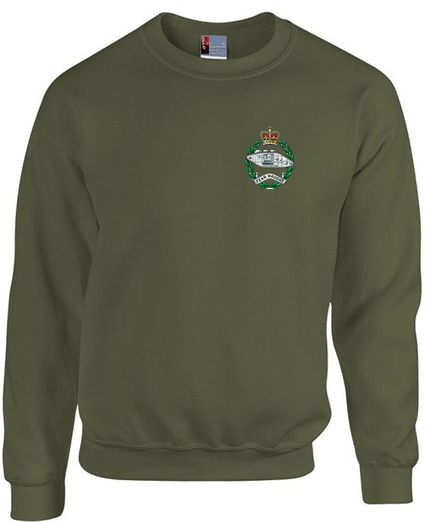 Royal Tank Regiment Heavy Duty Sweatshirt Clothing - Sweatshirt The Regimental Shop 38/40" (M) Army Green 