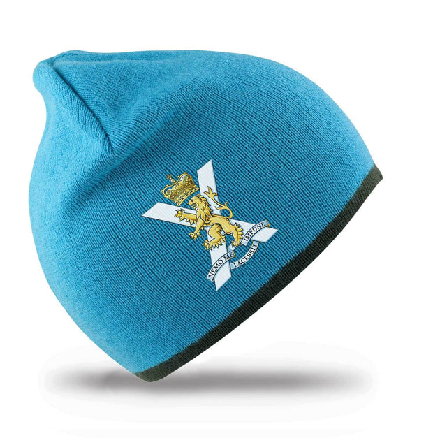 Royal Regiment of Scotland Beanie Hat Clothing - Beanie The Regimental Shop Aqua/Grey one size fits all 