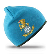 The Royal Yorkshire Regimental Beanie Hat Clothing - Beanie The Regimental Shop Aqua/Grey one size fits all 