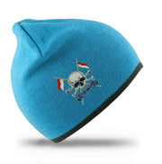 Royal Lancers Regimental Beanie Hat Clothing - Beanie The Regimental Shop Aqua/Grey one size fits all 