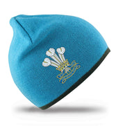 Royal Welsh Regimental Beanie Hat Clothing - Beanie The Regimental Shop Aqua/Grey one size fits all 