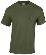 King's Royal Hussars (KRH) Cotton T-shirt Clothing - T-shirt The Regimental Shop Small: 34/36" Army Green (Olive) 