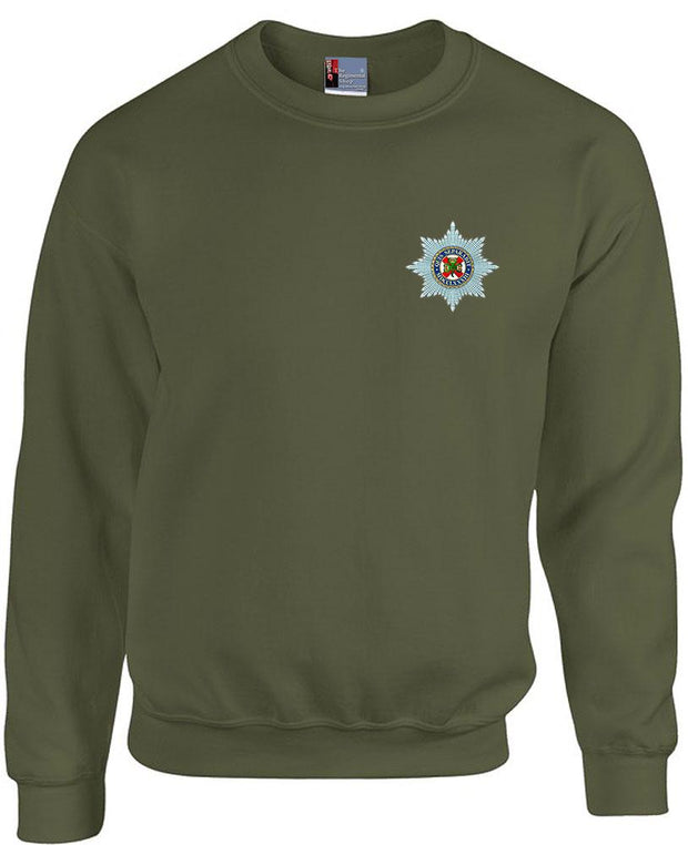 Irish Guards Heavy Duty Regimental Sweatshirt Clothing - Sweatshirt The Regimental Shop 46/48 (XL) Army Green 